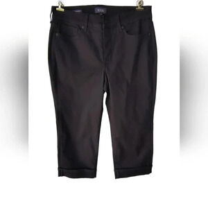 NYDJ Women's Marilyn Straight Lift Tuck Technology Capri Jeans, 8